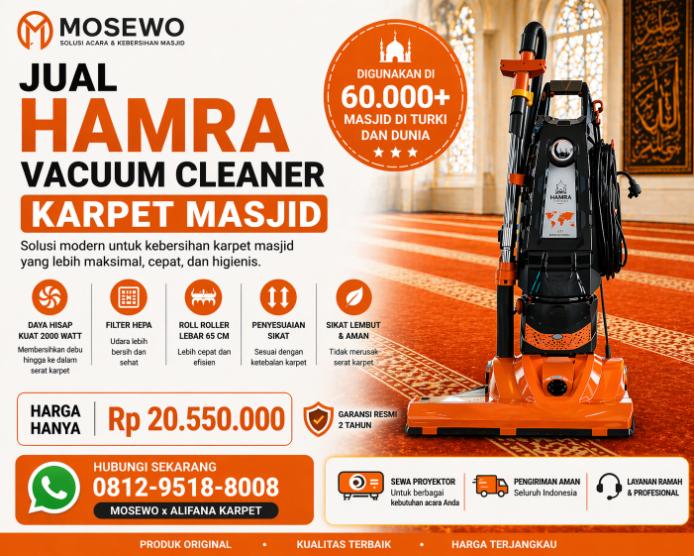 Hamra Vacuum Cleaner Karpet Masjid mosewo
