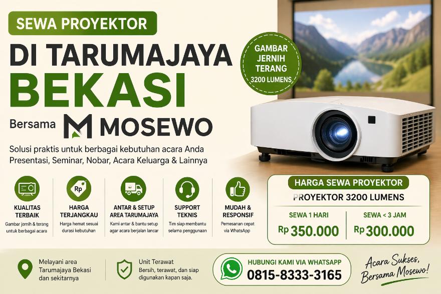 Sewa proyektor di Tarumajaya Bekasi