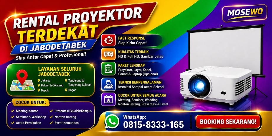 rental proyektor di terdekat mosewo