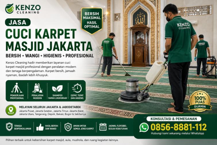 Jasa Cuci Karpet Masjid di Jakarta mosewo