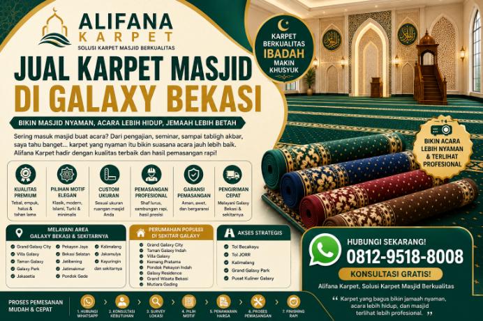Jual Karpet Masjid Galaxy mosewo