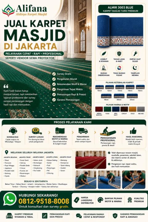Jual Karpet Masjid Jakarta mosewo