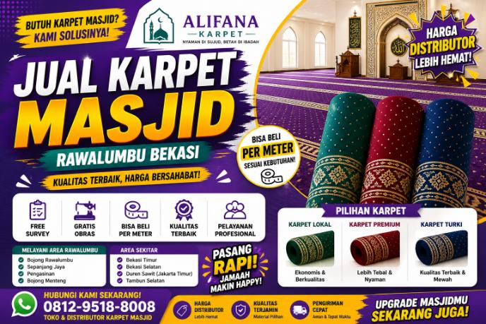 Jual Karpet Masjid Rawalumbu Bekasi mosewo